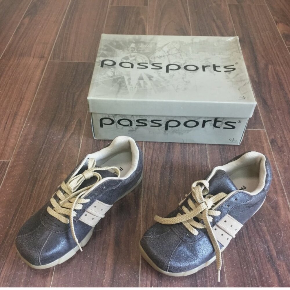 Retro style Passports Women's Rocky Brown Leather Shoes Sz 6 NEW Made in Italy